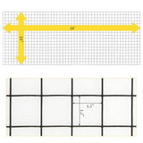 ANGELES HOME 2 ft. x 50 ft. 16-Gauge Black Vinyl Coated Welded Wire Mesh