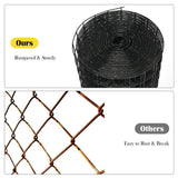 ANGELES HOME 2 ft. x 50 ft. 16-Gauge Black Vinyl Coated Welded Wire Mesh