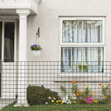 ANGELES HOME 3 ft. x 50 ft. 16-Gauge Black Vinyl Coated Welded Wire Mesh 1.5 in.