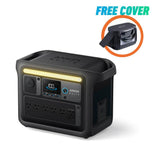 Anker 1800W Output/2400W Peak SOLIX C1000 X Black Push Button Start LFP Battery Powered Generator for Home Backup,Outdoor Trip