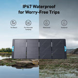 Anker 400W SOLIX PS400 Monocrystalline Silicon Portable Solar Panel for Power Station Generator, Boat Camping, IP67 Waterproof