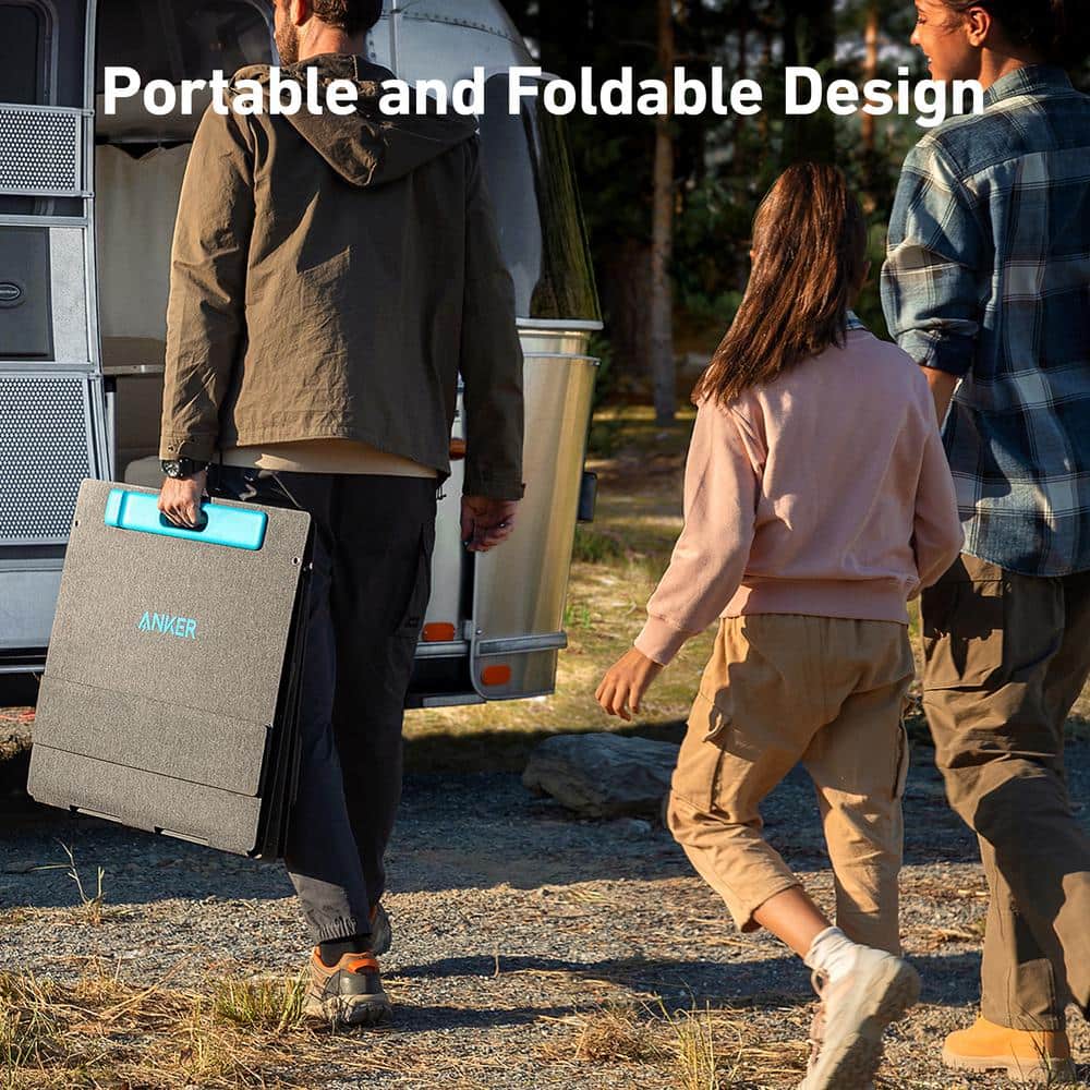 Anker 1800W Output/2400W Peak SOLIX F1500 Push Button Start Solar Generator w/ 1 200W Solar Panel for Outdoor Camping,Home,RVs