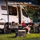 Anker 2400W Output/2800W Peak SOLIX F2600 Push Button Start Solar Generator w/ 200W Solar Panels for Home Backup, Camping, RV