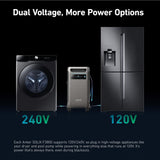 Anker 6000W Output/9000W Peak SOLIX F3800 Push Button Start All-in-one Power Station w/ 1 400W Solar Panel for Home/RV Backup
