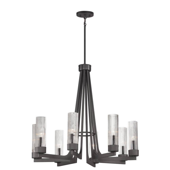 Maxim Lighting Delos 8-Light Gray Chandelier