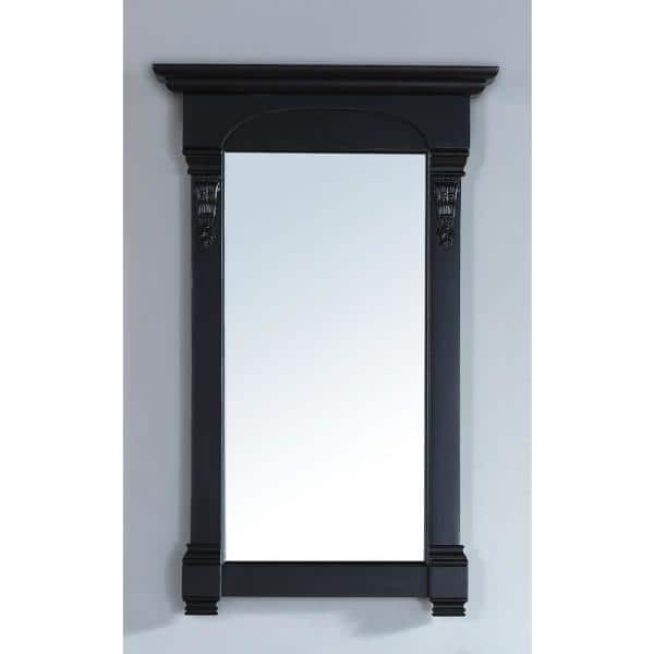James Martin Vanities Brookfield 26" x 42" Antique Black Bathroom Vanity Mirror