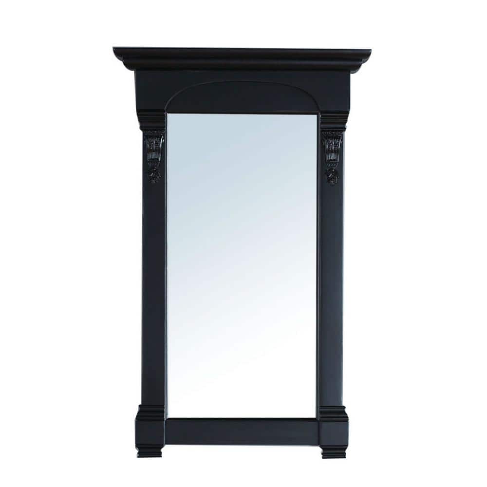 James Martin Vanities Brookfield 26" x 42" Antique Black Bathroom Vanity Mirror