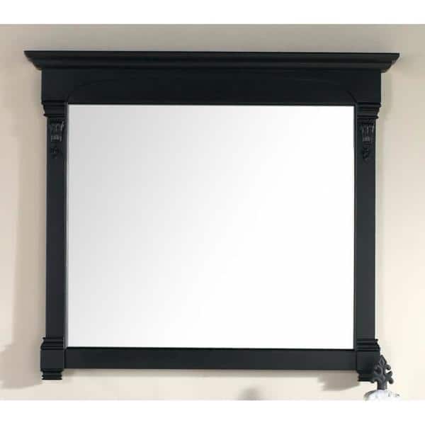 James Martin Vanities Brookfield 47.2" x 41.3" Antique Black Vanity Mirror