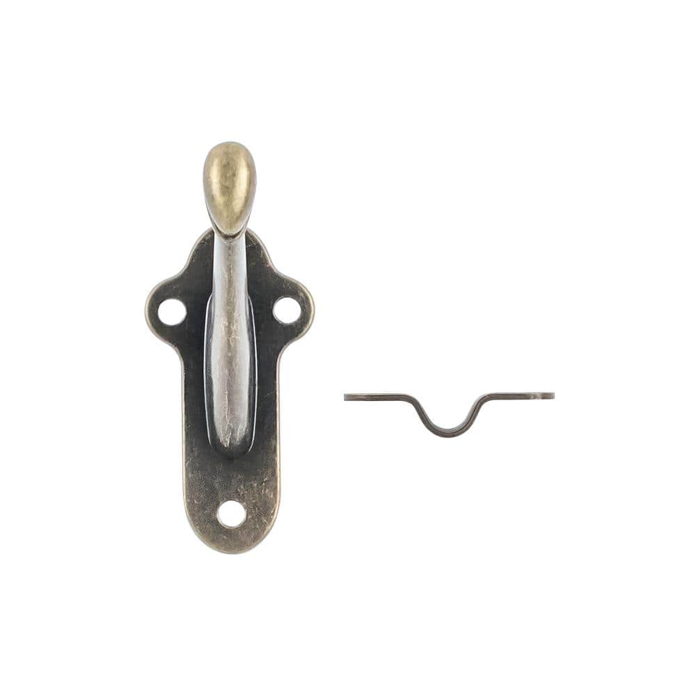 HICKORY HARDWARE Hand Rail Brackets Collection Handrail Bracket Heavy-Duty 2-13/16 in. Antique Brass Finish (15-Pack)