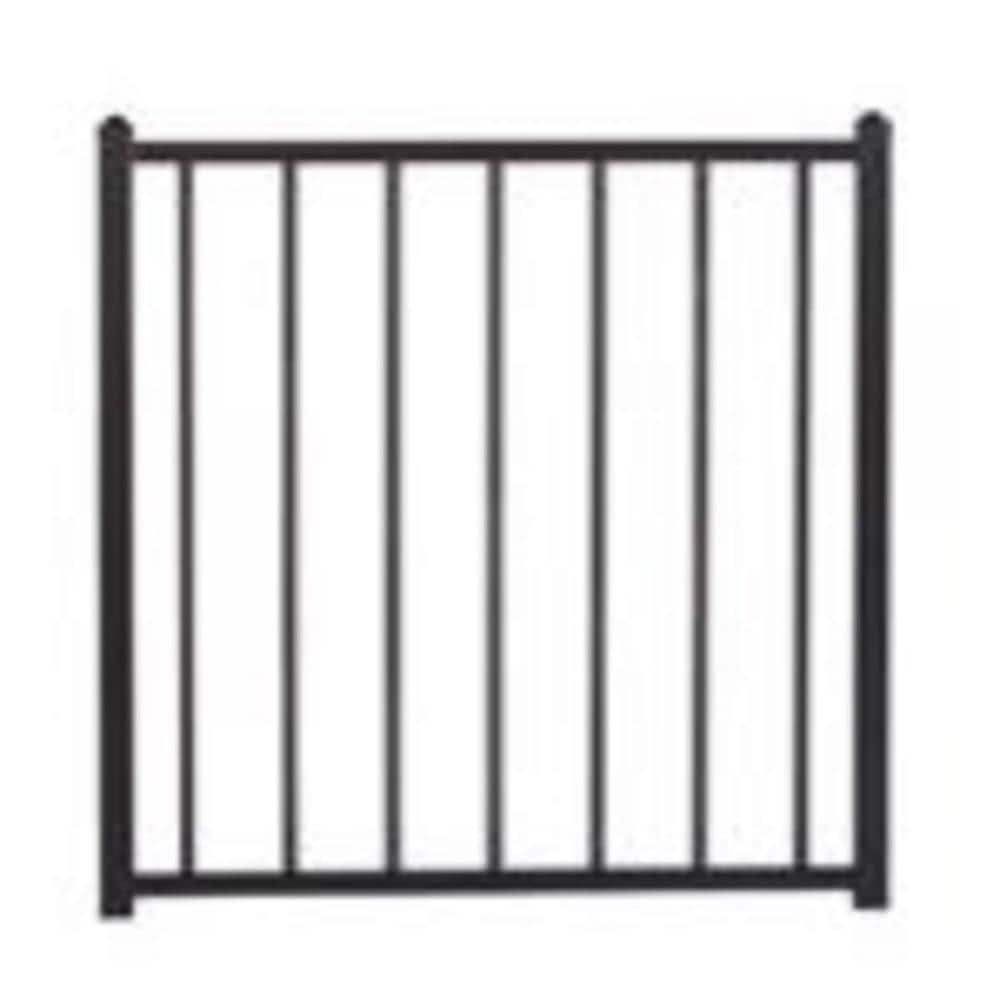 FORTRESS Fe26 34 in. x 34.5 in. Bronze Steel Gate