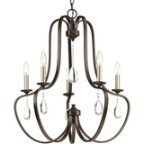 Progress Lighting Anjoux Collection 5-Light Antique Bronze Chandelier