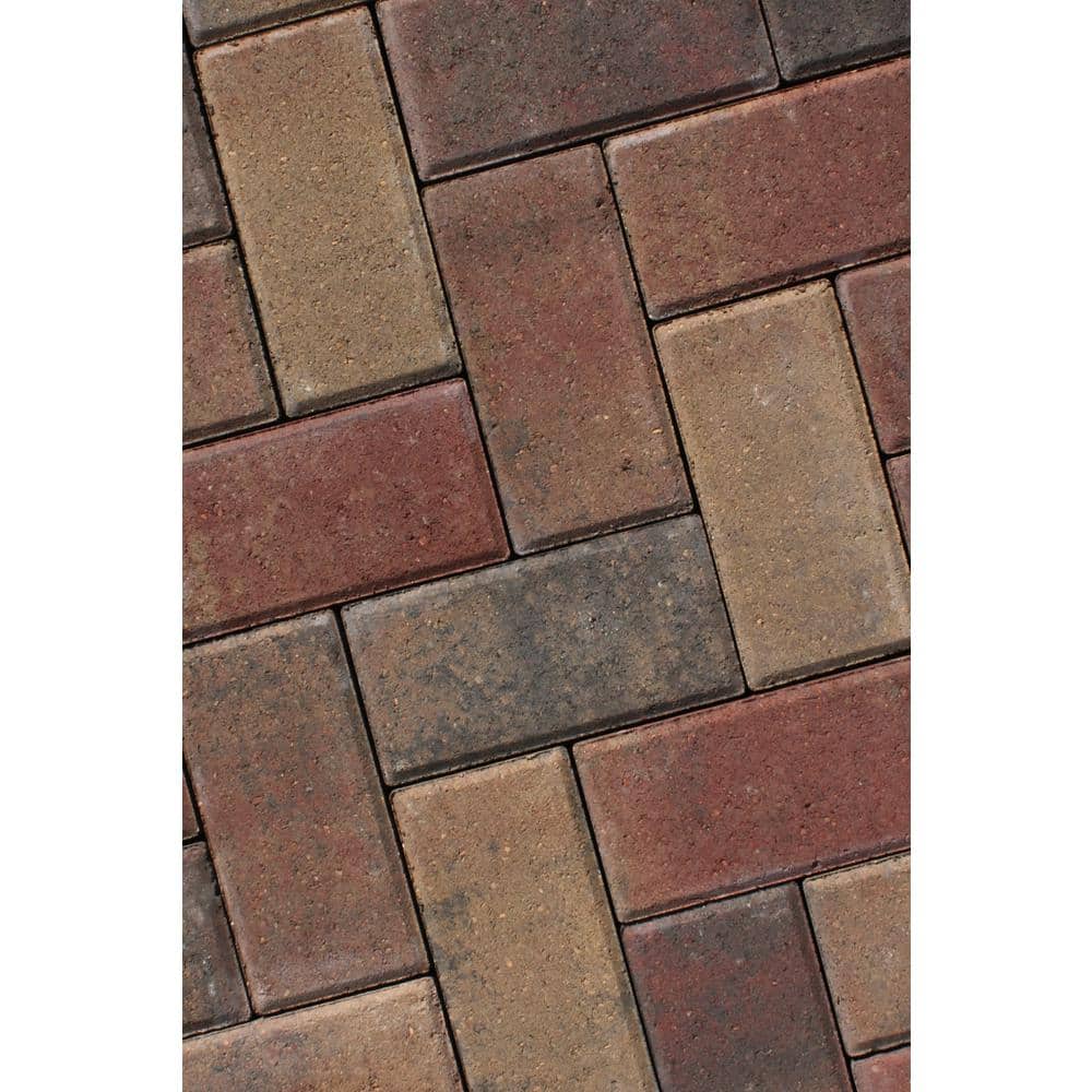 interlock Holland 8.5 in. x 4.25 in. x 2.375 in. Rectangle Antique Copper Concrete Paver (280-Pieces/69 sq. ft./Pallet)