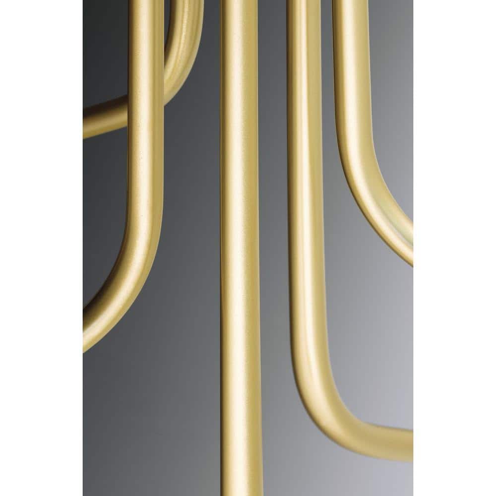 Progress Lighting Zag 3-Light Antique Gold Leaf Chandelier