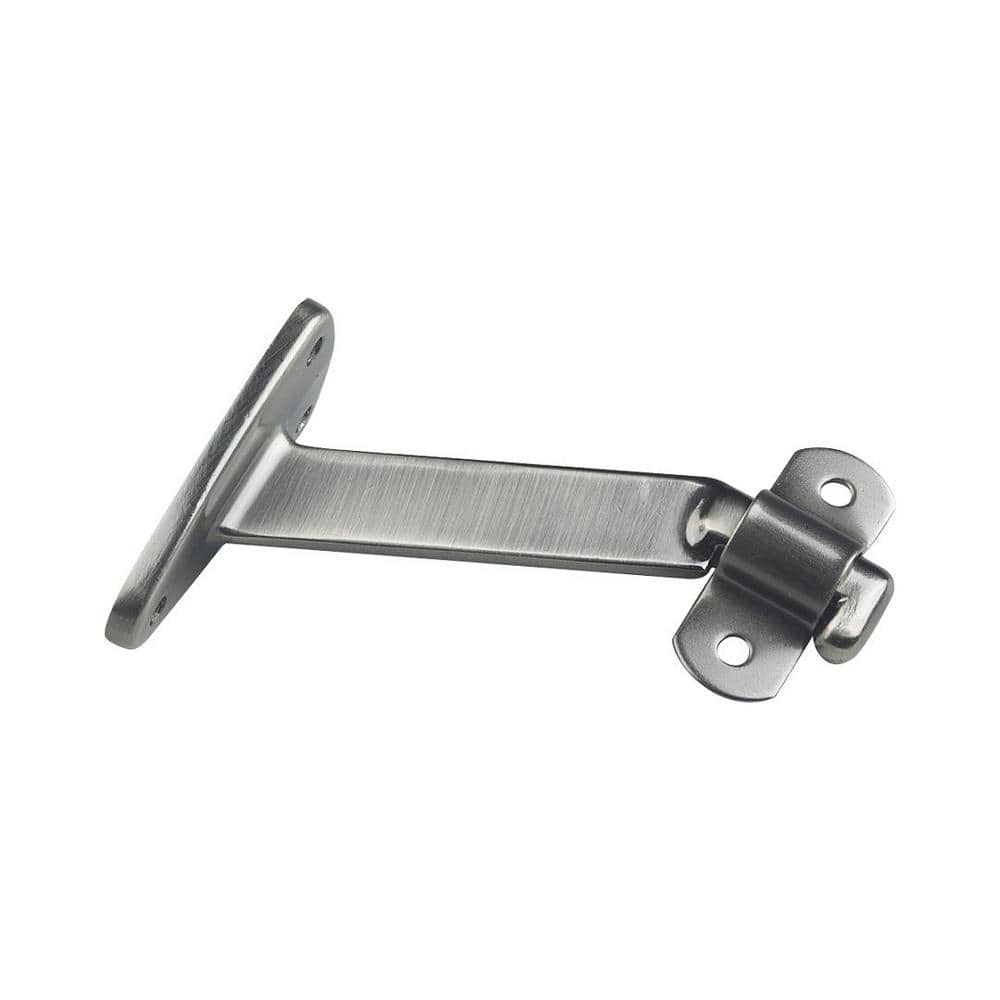 Onward 4-1/16 in. (103 mm) Antique Nickel Heavy-Duty Aluminum Handrail Bracket for Flat Bottom Handrail with Adjustable Angle