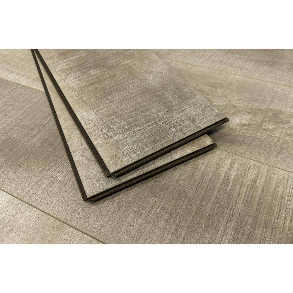 Montserrat Summa Antique Pearl 14 mm T x 7.75 in. W HDF Waterproof AC5 Click Lock Laminate Wood Flooring (23.09 sq. ft./case)