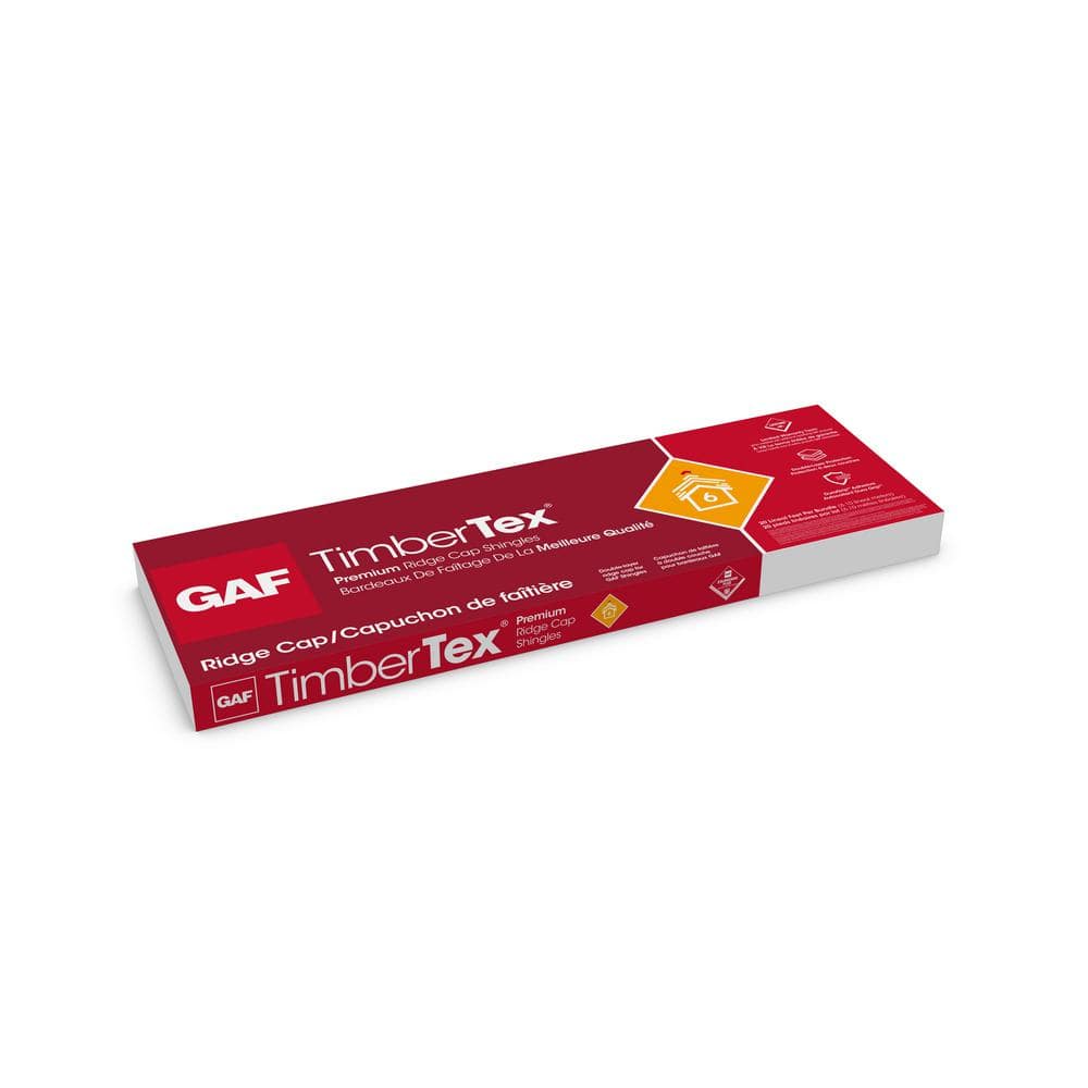 GAF Timbertex Antique Slate Double-Layer Hip and Ridge Cap Roofing Shingles