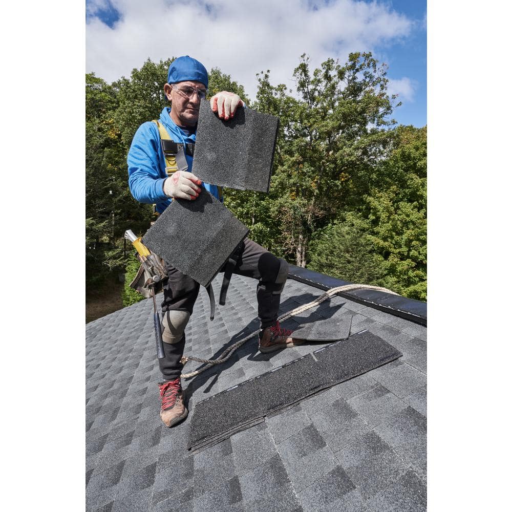 GAF Timbertex Antique Slate Double-Layer Hip and Ridge Cap Roofing Shingles