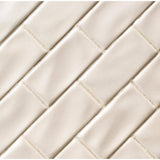 MSI Antique White 3 in. x 6 in. Handcrafted Glossy Ceramic Subway Wall Tile (1 sq. ft. / Case)