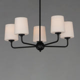 Maxim Lighting Bristol 5-Light Black Chandelier, 34 in. Wide