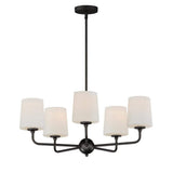Maxim Lighting Bristol 5-Light Black Chandelier, 34 in. Wide
