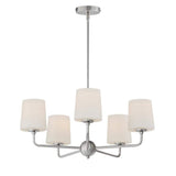 Maxim Lighting Bristol 5-Light Silver Chandelier, 34 in. Diameter