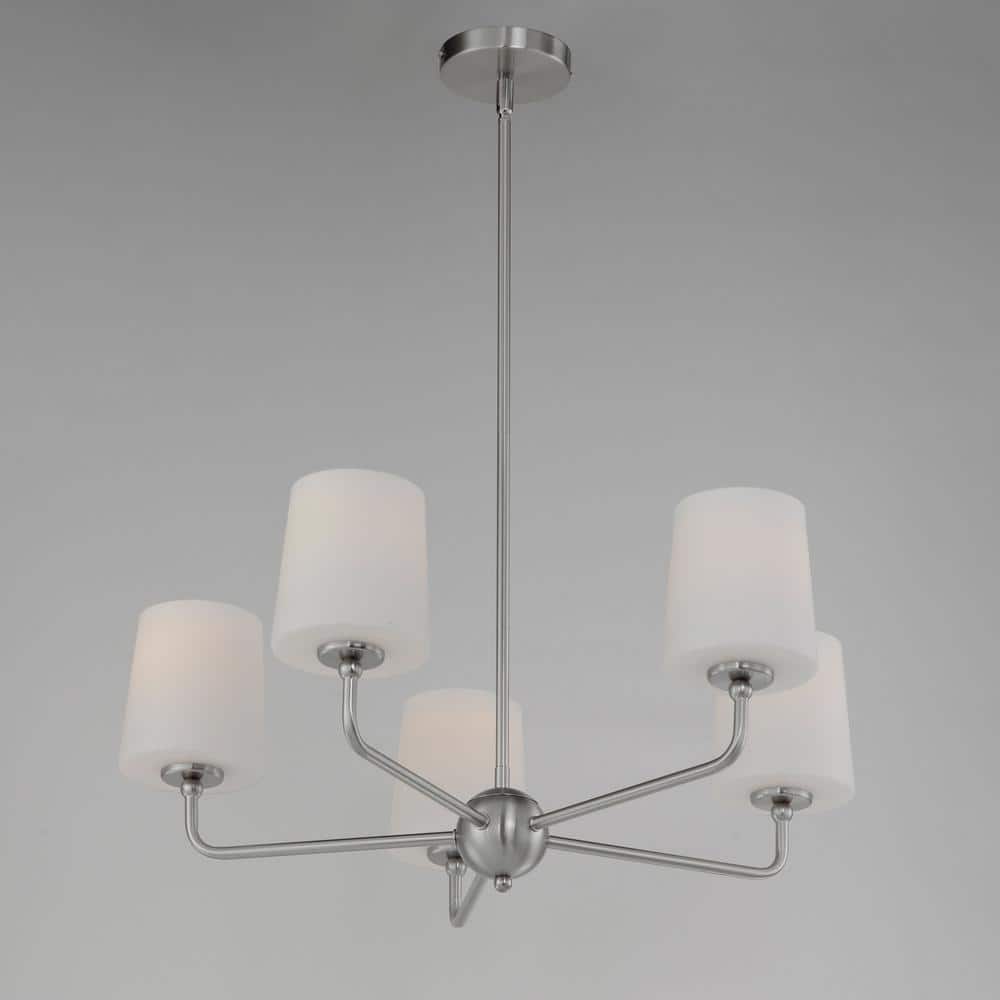 Maxim Lighting Bristol 5-Light Silver Chandelier, 34 in. Diameter