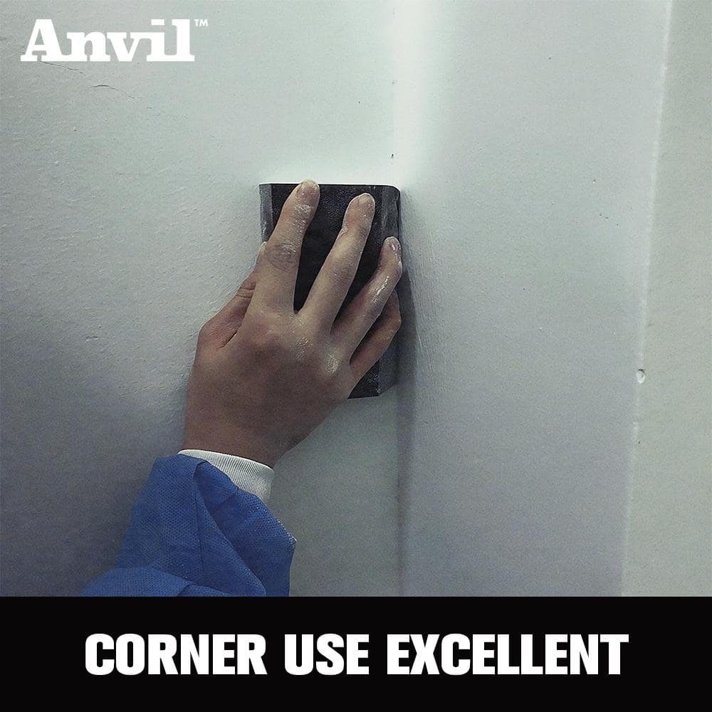 Anvil 3.5 in. x 4.875 in. x 1 in. 150 Grit Fine Drywall Sanding Sponge (4-Pack)