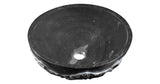 ANZZI Dragon’s Crest Black Jade Stone Vessel Bathroom Sink, 17-1/2 in. Round