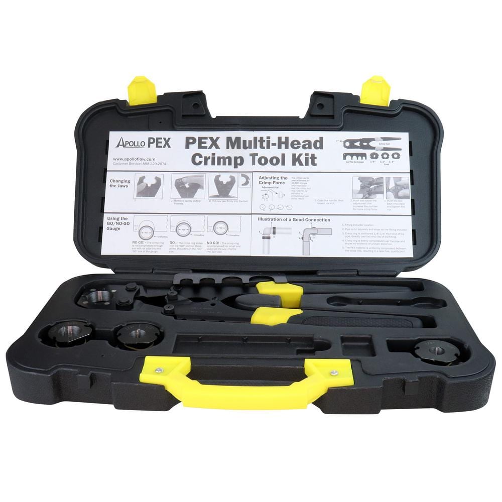 Apollo Multi-Head PEX-B Crimp Tool Kit, 3/8 in.–1 in.