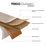 Pergo Outlast+ Applewood 12 mm T x 5.2 in. W Waterproof Laminate Wood Flooring (13.74 sqft/case)