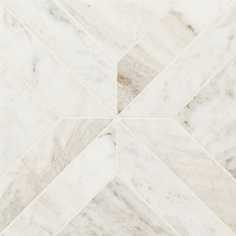 Arabescato Venato White 12 in. x 12 in. x 10mm Honed Mosaic Marble Floor and Wall Tile (10 sq. ft./Case)