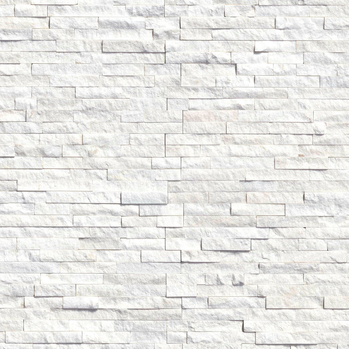 MSI Arctic White Ledger Panel 6 in. x 24 in. Natural Marble Wall Tile (10 cases / 60 sq. ft. / pallet)