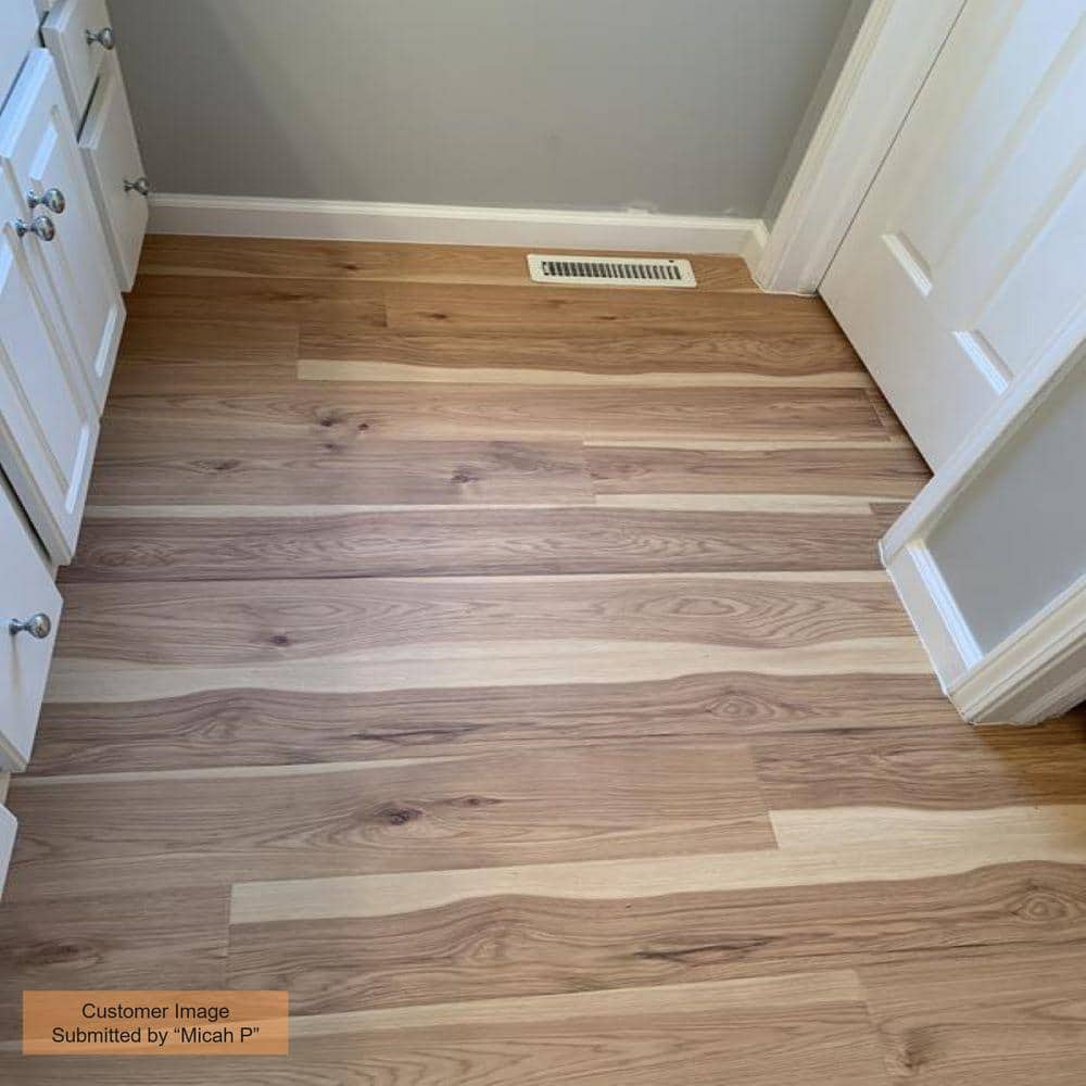 Pergo Outlast+ Arden Blonde Hickory 12 mm T x 6.1 in. W Waterproof Laminate Wood Flooring (16.12 sqft/case)
