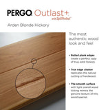 Pergo Outlast+ Arden Blonde Hickory 12 mm T x 6.1 in. W Waterproof Laminate Wood Flooring (16.12 sqft/case)