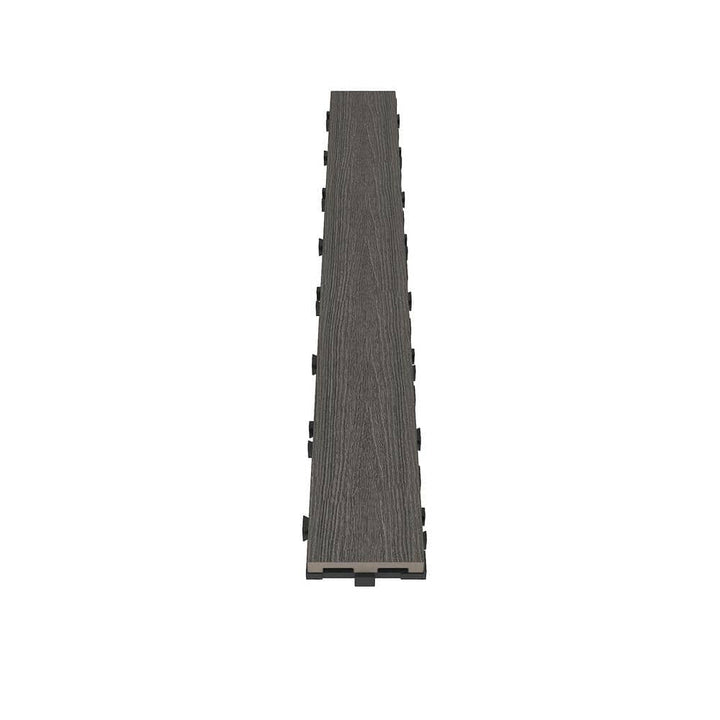 NewTechWood UltraShield Naturale 3 in. x 2 ft. Quick Composite Single Slat Deck Tile in Argentinian Silver Gray (4-Pieces per Box)