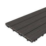 NewTechWood UltraShield Naturale 1 ft. x 2 ft. Quick Deck Outdoor Composite Deck Tile in Argentinian Silver Gray(20 sq. ft. per Box)