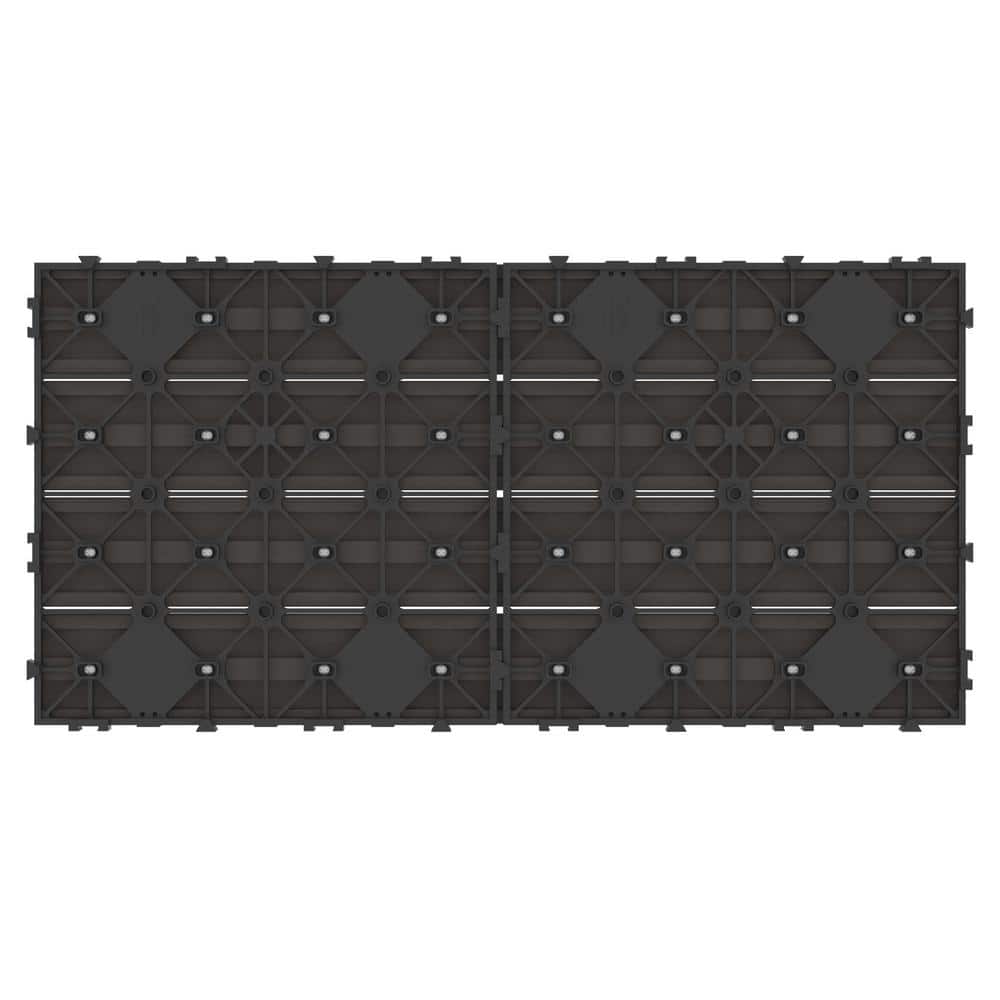 NewTechWood UltraShield Naturale 1 ft. x 2 ft. Quick Deck Outdoor Composite Deck Tile in Argentinian Silver Gray(20 sq. ft. per Box)