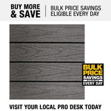 NewTechWood UltraShield Naturale 1ft. x 1 ft. Quick Deck Outdoor Composite Deck Tile in Argentinian Silver Gray (10 sq. ft. Per Box)