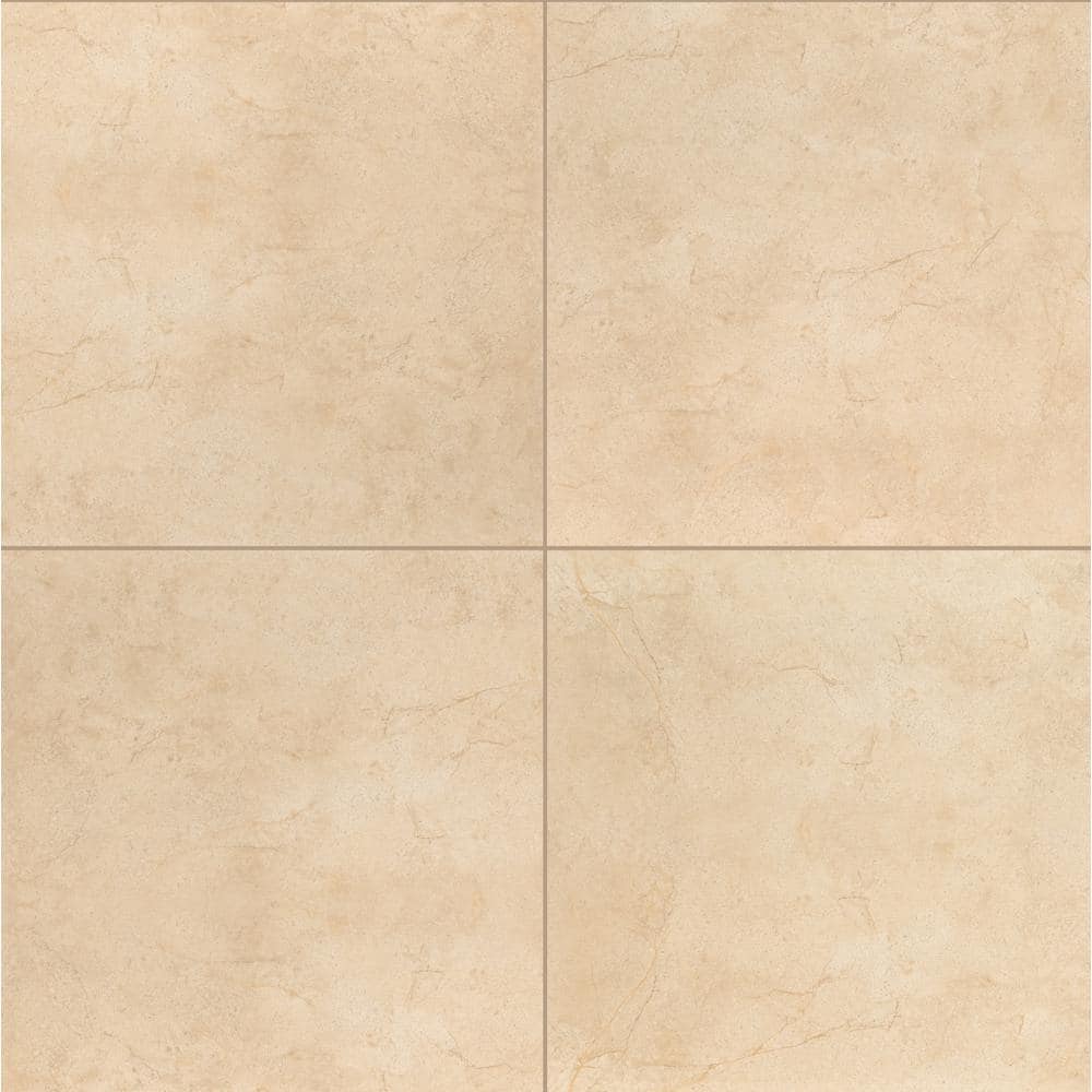 MSI Aria Cremita 24 in. x 24 in. Polished Porcelain Stone Look Floor and Wall Tile (640 sq. ft./Pallet)