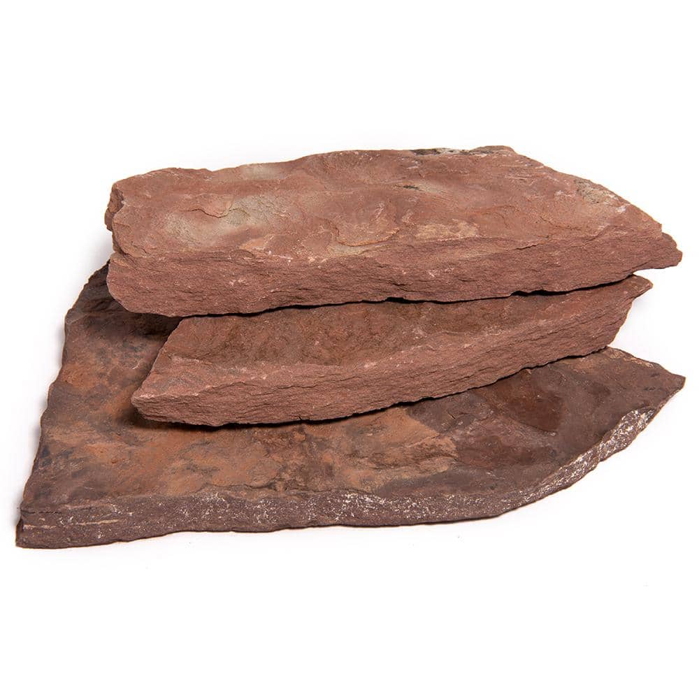 Southwest Boulder & Stone 14 in. x 12 in. x 2 in. 60 sq. ft. Arizona Chocolate Natural Flagstone for Landscape, Gardens and Pathways