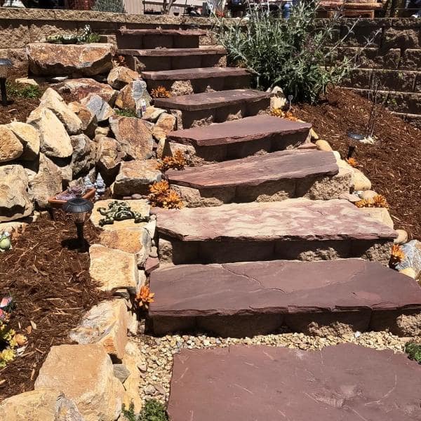 Southwest Boulder & Stone 16 in. x 12 in. x 2 in. 120 sq. ft. Arizona Chocolate Natural Flagstone for Landscape, Gardens and Pathways