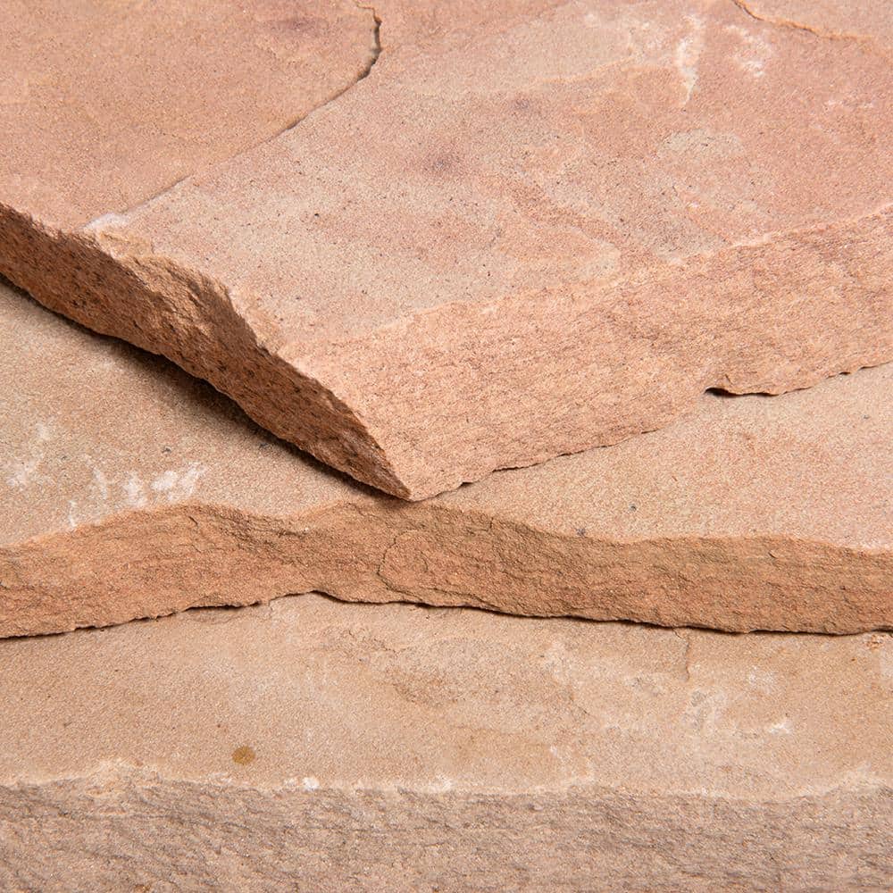 Southwest Boulder & Stone 16 in. x 12 in. x 2 in. 120 sq. ft. Arizona Classic Oak Natural Flagstone for Landscape, Gardens and Pathways