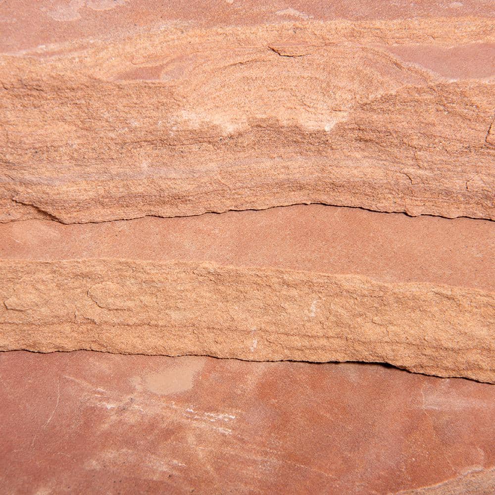 Southwest Boulder & Stone 16 in. x 12 in. x 2 in. 120 sq. ft. Arizona Rosa Natural Flagstone for Landscape, Gardens and Pathways