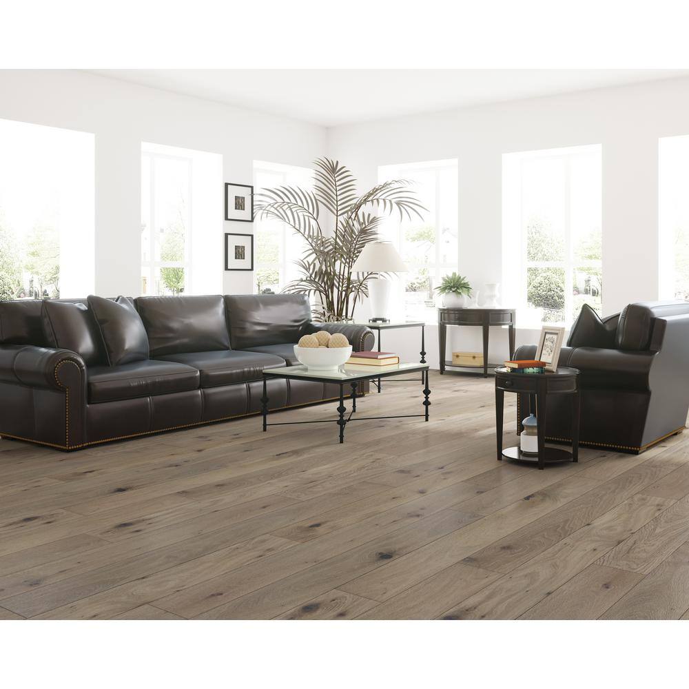ACQUA FLOORS Arlet Oak 1/4 in. T x 5 in. W Click Lock Wire Brushed Engineered Hardwood Flooring (16.68 sq.ft./case)