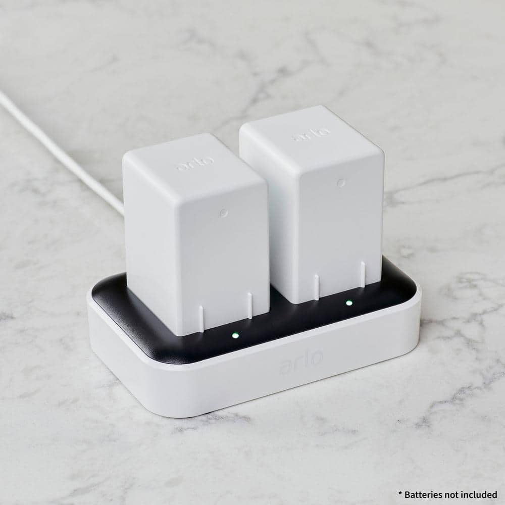 Arlo Dual Battery Charging Station - Works with Arlo Rechargeable Batteries and Arlo XL Rechargeable Batteries Only
