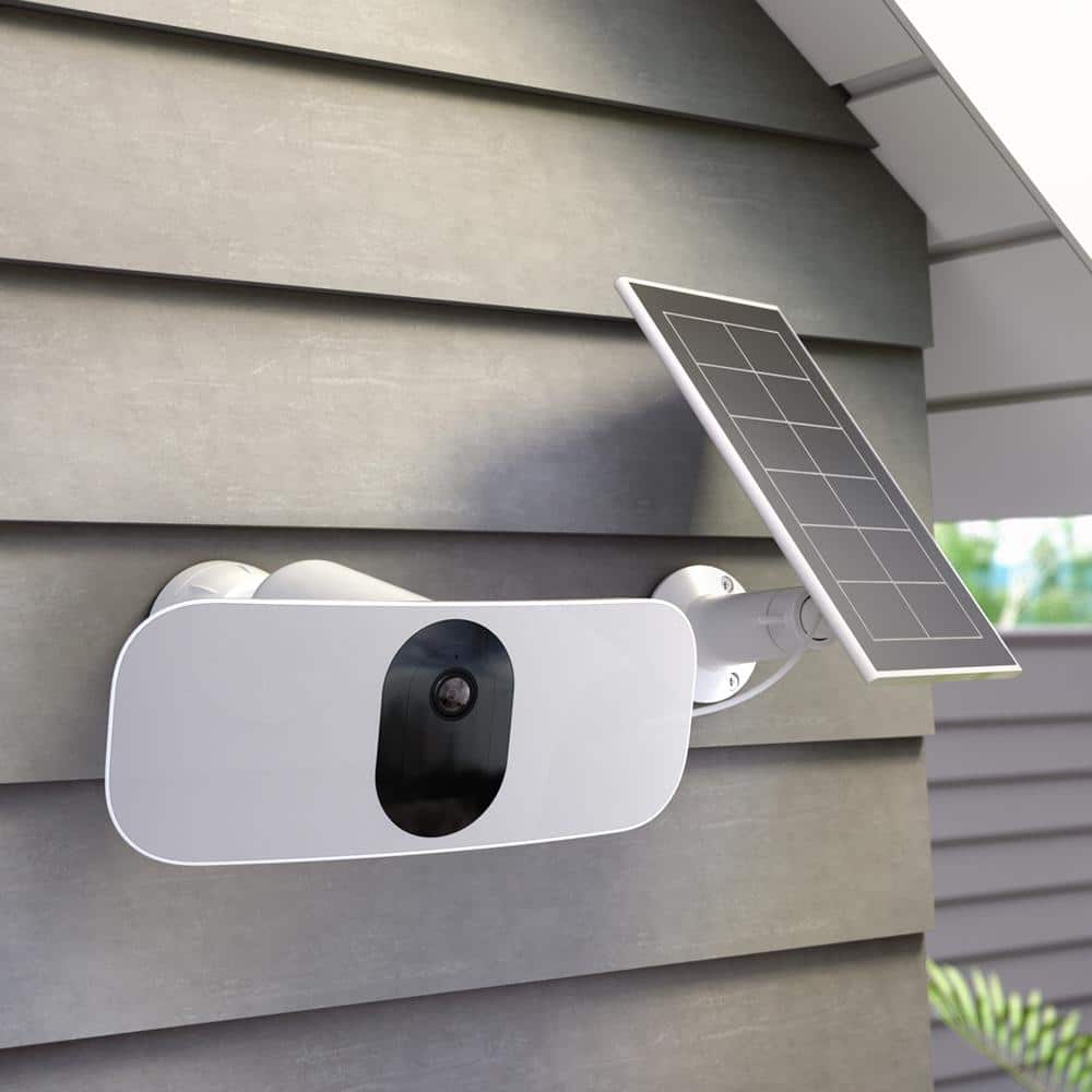 Arlo Solar Panel Charger - Works with Pro 5S 2K, Pro 4, Pro 3, Ultra 2, Ultra, Go 2 and Floodlight Cameras, White