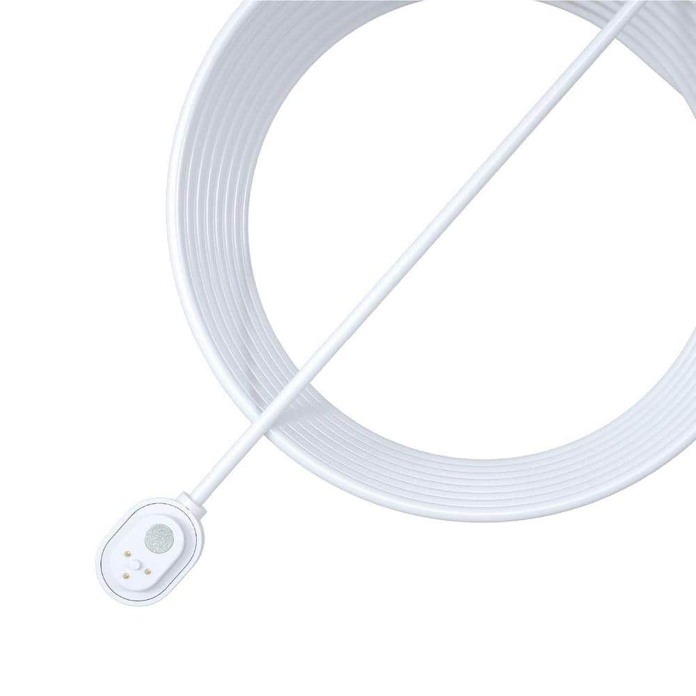 Arlo Outdoor 25 Ft. Charging Cable - Works with Arlo Pro 5S 2K, Pro 4, Pro 3, Ultra 2, Ultra, and Floodlight Cameras, White