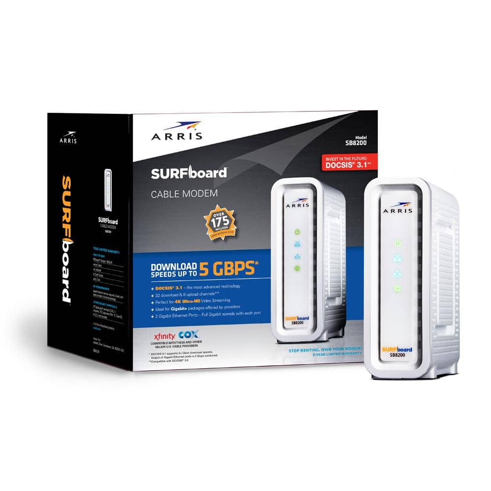 ARRIS SURFboard DOCSIS 3.1 32x8 Cable Modem SB8200