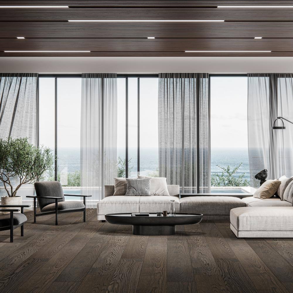 MSI Artesia Lane White Oak XL 1/2 in. T x 7.48 in. W Tongue and Groove Engineered Hardwood Flooring (34.97 sq. ft./case)