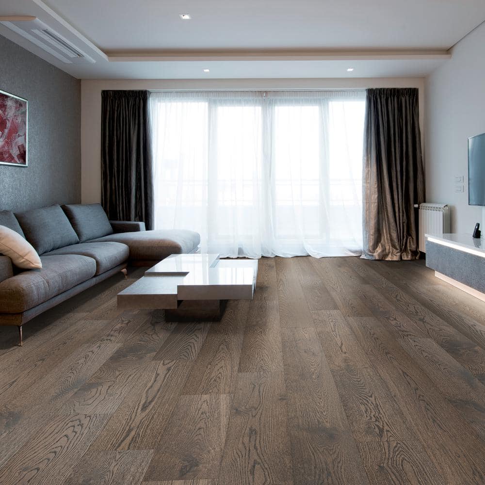 MSI Artesia Lane White Oak XXL 5/8 in. T x 9.45 in. W Tongue and Groove Engineered Hardwood Flooring (34.10 sq. ft./case)